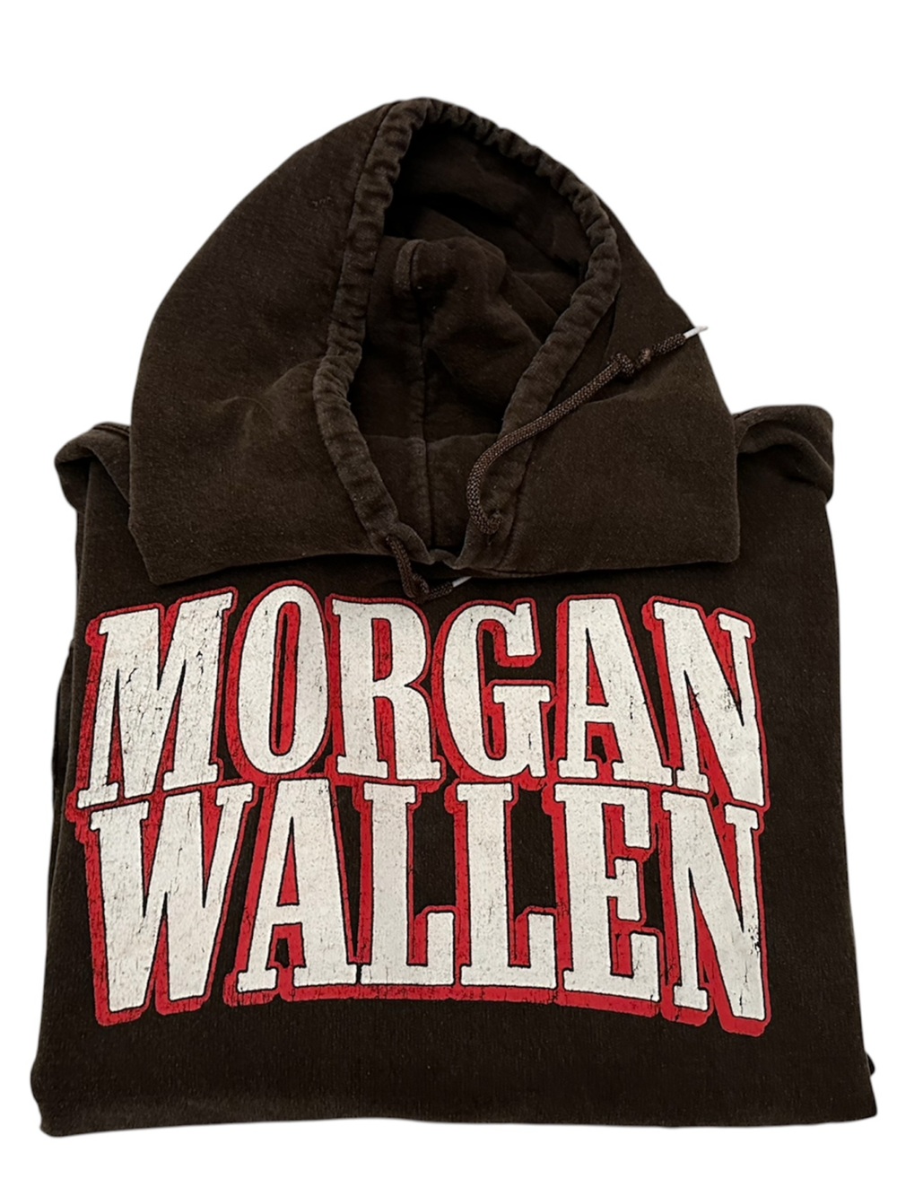 Morgan Wallen Brown Hoodie- Size XL